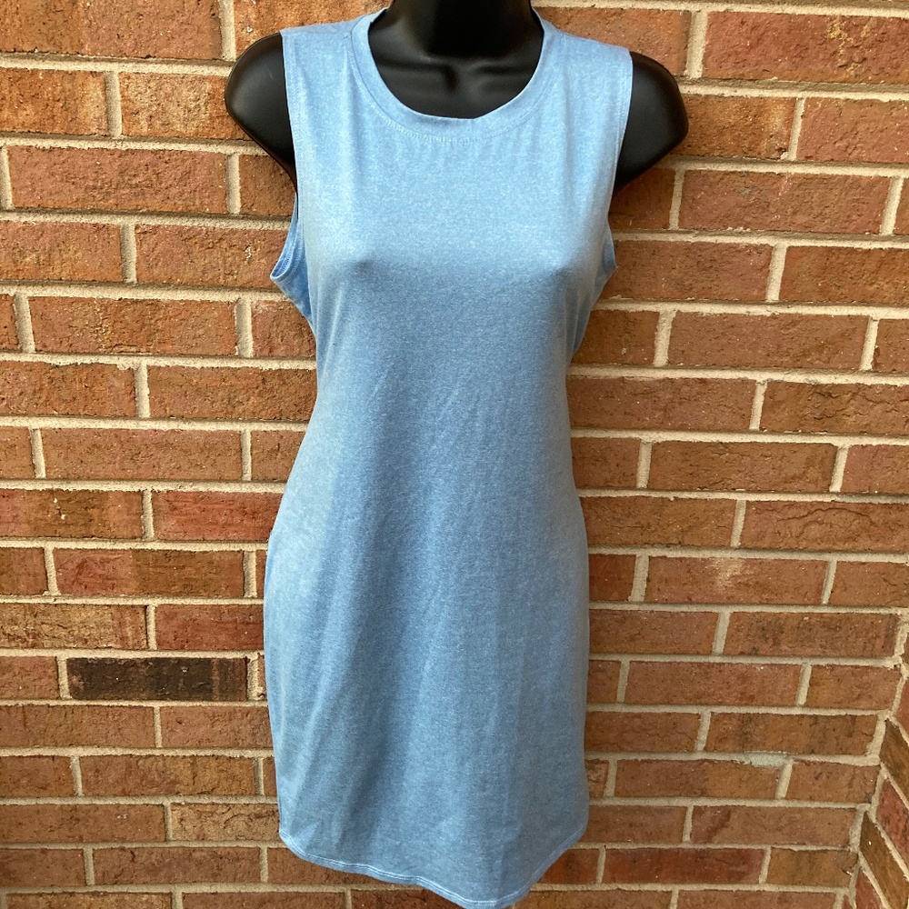 Pink Lily Sky Blue Tie-Front Mini Dress - Picture 8 of 12